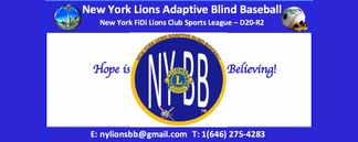 NEW YORK LIONS SPORTS LEAGUE BLIND BASEBALL TEAM